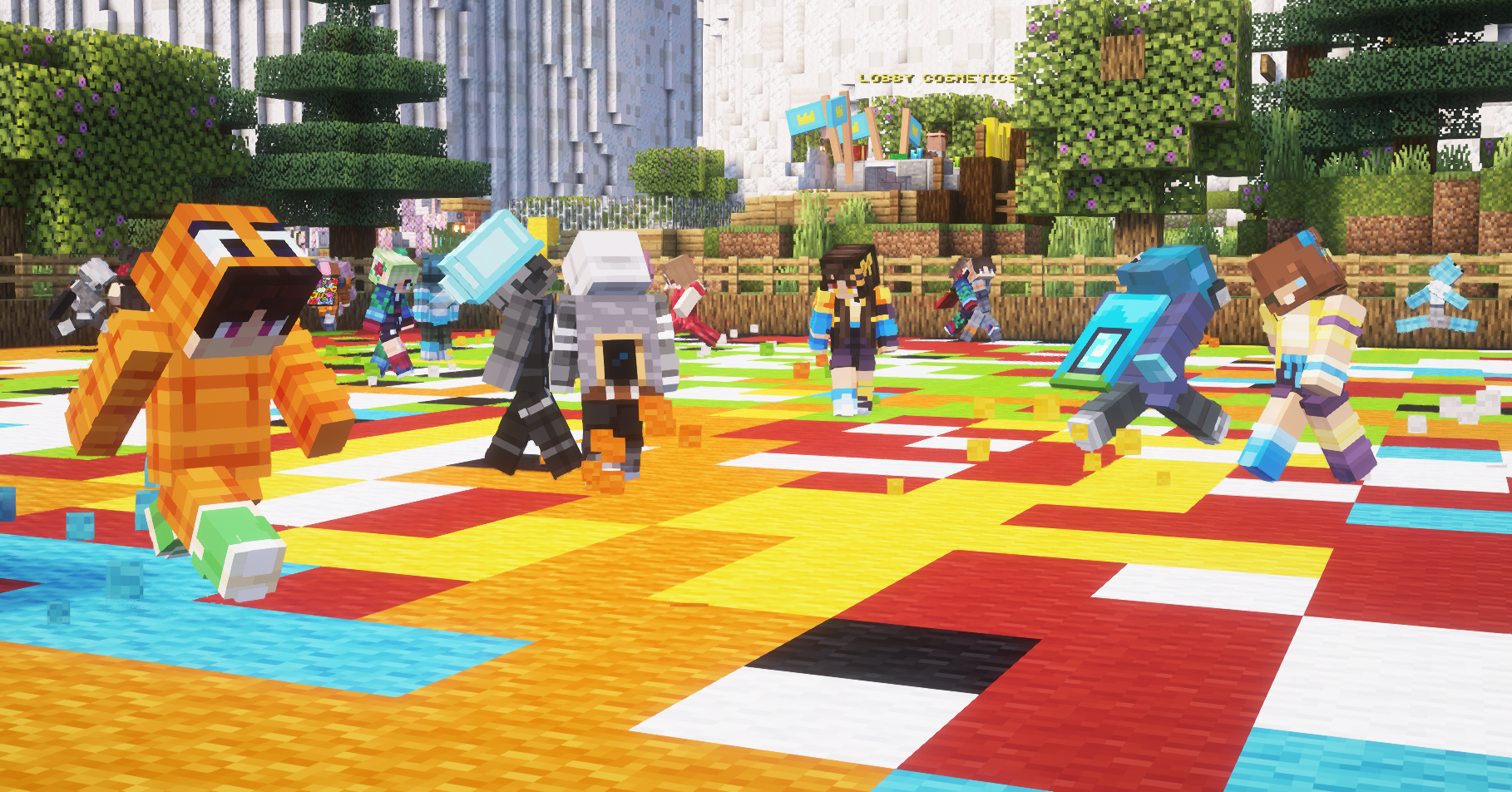Players painting the voting palette, Showdown: Season One.